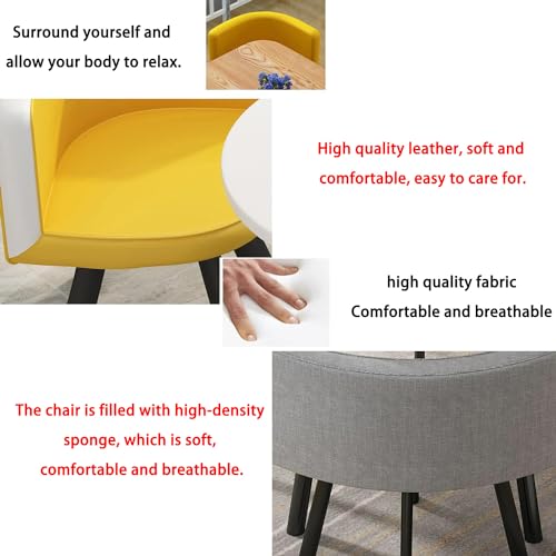 ORBANA Round Table and Chairs 5-Piece Set, Office and Conference Furniture for Reception Room