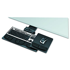 Fellowes 8036101 Professional Executive Adjustable Keyboard Tray, 19w x 10-5/8d, Black