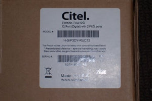 Citel Portico TVA12D 12-Port Telephone VoIP Adapter with 2 FXO - Citel VoIP Adapter