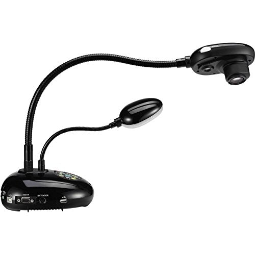 Lumens PC193 High-Definition Document Camera, Full HD 1080p Output Resolution with 30fps, 20x Variable Zoom Ratio, VGA and HDMI Input/Output, Built-In Microphone, Highly Flexible Gooseneck, Black