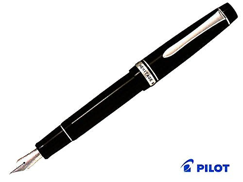 Pilot Fountain Pen Custom Heritage 912, Black Body, PO-Nib (FKVH-2MR-B-PO)