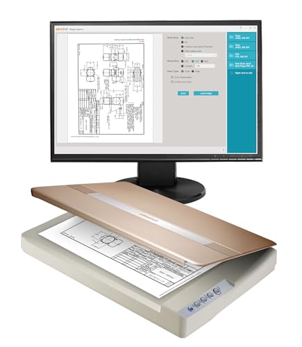 Plustek OpticSlim 1680 - High Speed Large Format Flatbed Scanner