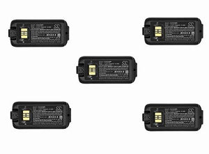 XSPLENDOR 3200mAh Battery (5 Pack) for Honeywell CK75 CK71 CK3B CK70 CK3 CK3X CK3XR CK65