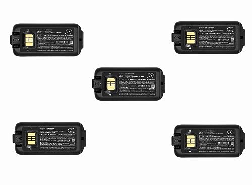 XSPLENDOR 3200mAh Battery (5 Pack) for Honeywell CK75 CK71 CK3B CK70 CK3 CK3X CK3XR CK65