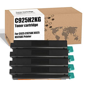 SSBY Compatible Toner Cartridge Replacement for Lexmark C925H2KG C925H2CG C925H2MG C925H2YG, High Yield Work with C925 C925DE X925 X925DE Printer 4-Pack