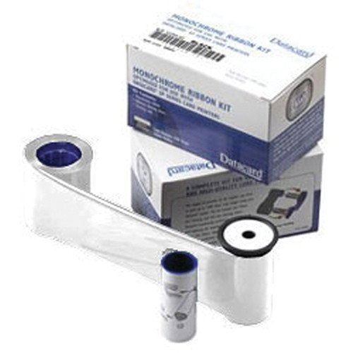 Datacard Silver Monochrome Ribbon, 1 Case of 16 Ribbons