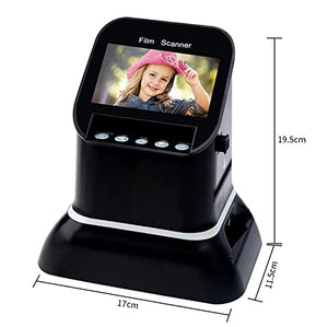 PAILON Portable Film Scanner with 22MP, 4.3" LCD Screen, Dual Lens - Convert Negatives & Slides to Digital JPEG