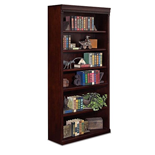 Huntington Club Six Shelf Traditional Bookcase - 72" H Huntington Cherry Dimensions: 36"W x 13"D x 72"H Weight: 171 lbs.