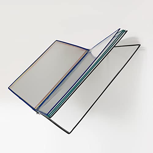 Deluxe Catalog Display Racks, Copyholders, Desktop/Wall Mounted Reference System, Flip and Find Document Holder - White, 18x13x2IN