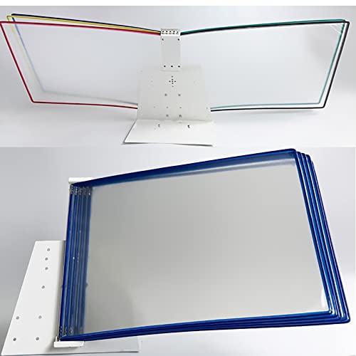 Deluxe Catalog Display Racks, Copyholders, Desktop/Wall Mounted Reference System - Yellow 18x13x2IN