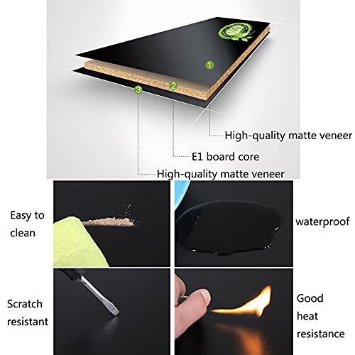 Computer Desk 47.24 inch Modern Sturdy Office Desk PC Laptop Notebook Study Writing Table for Home Office Workstation, Black