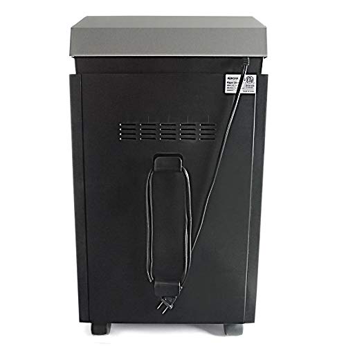 Aurora 15-Sheet Professional Grade High Security Micro-Cut Paper/CD and Credit Card Shredder, Heavy Duty 60 Minutes Continuous Running Time, Large Size 8.5-Gallon pullout Basket, Easy Mobility