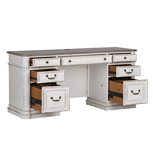 Liberty Furniture Magnolia Manor White Wooden Credenza