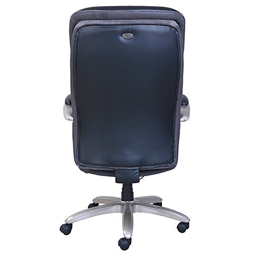 Serta Smart Layers Hensley Leather High-Back Big & Tall Chair, Black