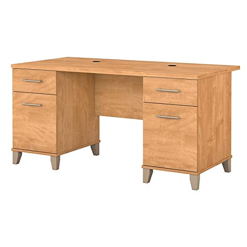 Bush Furniture Somerset 60W Office Desk in Maple Cross