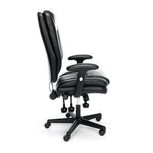 OFM ESS-6050 Ergonomic High-Back Bonded Leather Executive Chair, Black
