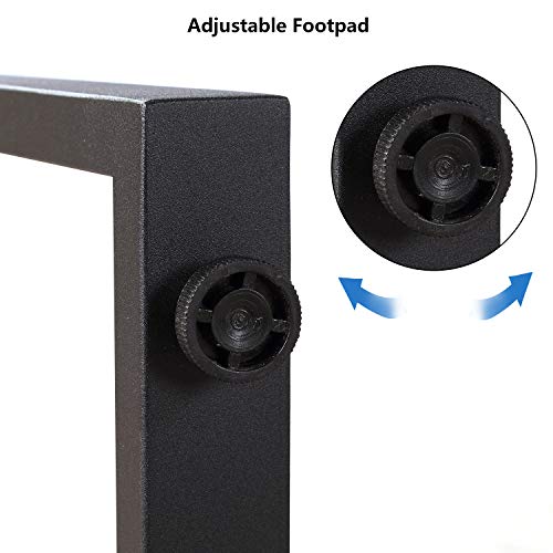 L-Shaped Corner Desk, Industrial Office Corner Desk PC Table Writing Workstation for Home Office Large L Study Desk Executive Office Desk with Adjustable Foot Pads, White