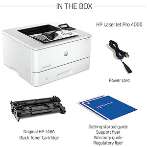 HP Laserjet Pro 4001n Monochrome Laser Printer - Print Only - 42 ppm, 1200 x 1200 dpi, Mobile Printing