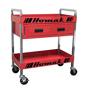 Homak 1-Drawer Utility Service Cart, Red RD06030210