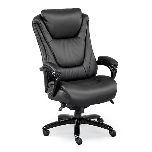 Black Top Grain Leather Big and Tall Executive Chair - NBF Signature Series Ultra Collection
