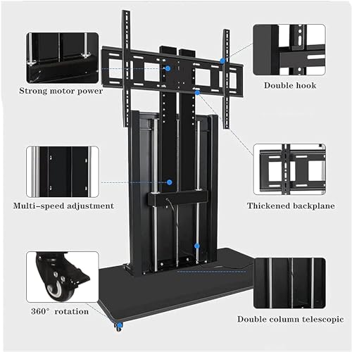 REPALY Electric Mobile TV Stand with Intelligent Control