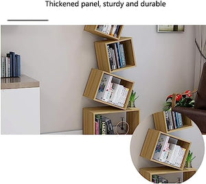 UANGLI Simple Suspended Bookshelf Display Rack - Black