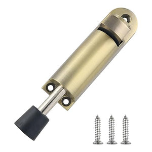 WHYHKJ Bronze Kickdown Door Stop - 60pcs Stainless Steel Telescopic Spring Loaded Door Stopper