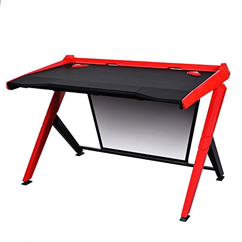 DXRacer DGD/1000/NR Newedge Edition gaming desktop office desk computer desks pc desk gaming table Ergonomic Comfortable Desk (Black/Red)