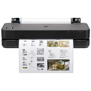 HP DesignJet T230 24-inch Large Format Color Plotter Printer with 2-Year Warranty Care Pack (5HB07H), Black