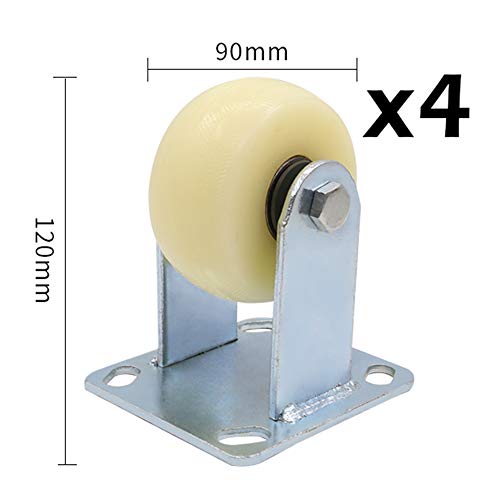 Casters Replacement Wheel Chair, 4/5/6/8 inch, 100kg Load, Quiet, Floor Protection by Casters