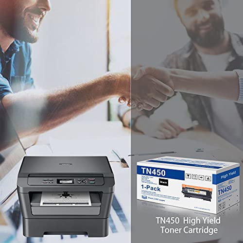 Compatible 6-Pack TN 450 High Yield Toner Cartridge Replacement for Brother TN-450 TN450 TN420 MFC-7360N DCP-7065DN IntelliFax 2840 2940 MFC-7860DW MFC-7460DN HL-2270DW MFC7240 Printer