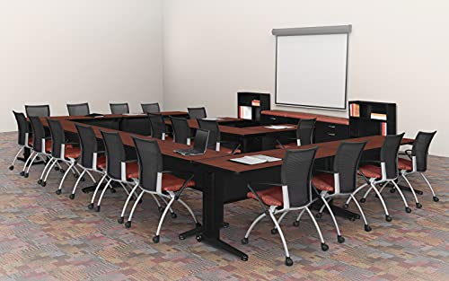 Regency Fusion 84 by 24-Inch Training Table, Cherry