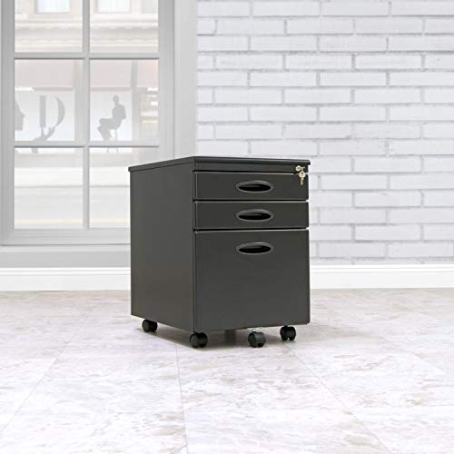 Calico Designs Home Office Furniture Storage 3 Drawer File Cabinet (4 Pack)