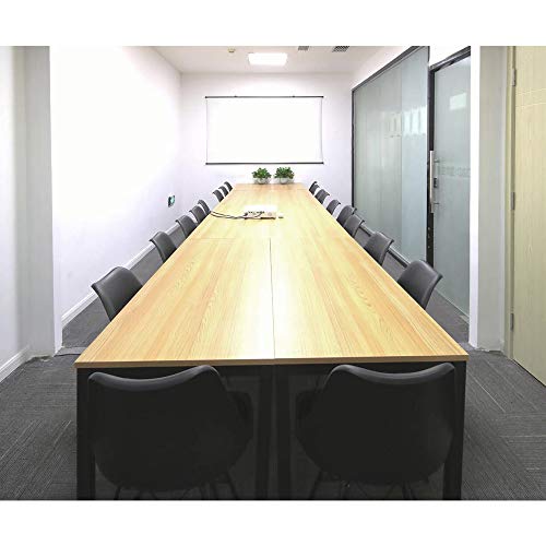 DlandHome 63 inches X-Large Computer Desk, Composite Wood Board, Decent and Steady Home Office Desk/Workstation/Table, BS1-160TB Teak and Black Legs, 1 Pack