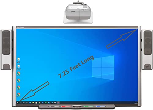 SMART Electronic Interactive Dry Erase Board (7ft x 4ft) with Short Throw Projector & Speakers
