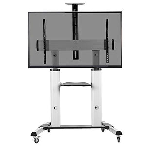 VIVO Ultra Heavy Duty Mobile TV Stand for 32-100 inch Flat Screens, Adjustable Rolling Cart with Wheels - STAND-TV22S