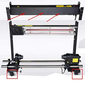 New Printer Accessories Inkjet Printer Heater Dryer roll Paper take-up System (Color : F 120cm) (Color : K)