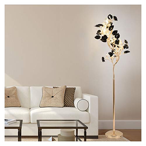 EESHHA Crystal Floor Lamp with Ceramics Base - Nero Red 1