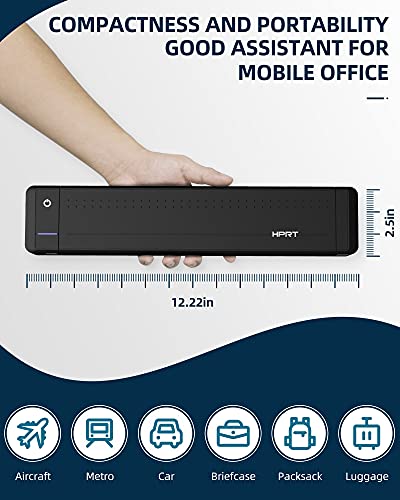 HPRT MT800 Portable Thermal Transfer Printer for Travel 300dpi High Resolution Wireless Printer for Android and iOS Phone Compatible with Windows Linux and MAC Convenient for Home Studying
