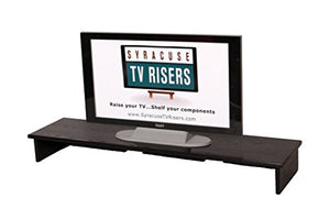 Black X-Large Smooth Top Sound Bar TV Riser 53x13x6 outside-50x12x5 1/4 Inside