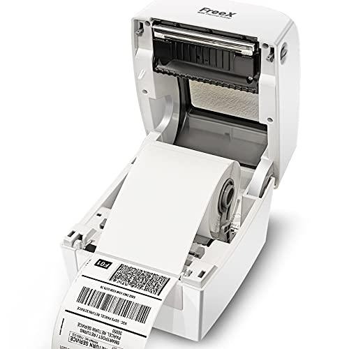 FreeX WiFi SuperRoll Thermal Printer for 4x6 Shipping Labels | White, Wireless Shipping Labels Printer | Works with Zebra, Brother, Dymo Labelwriter 4XL, Rollo, Munbyn, MFlabel, Comer, Polono Labels