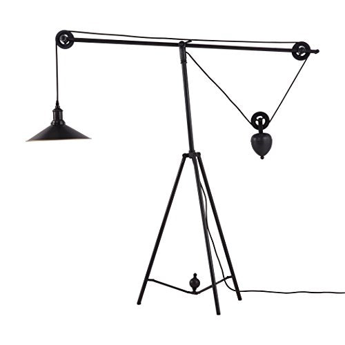 Zuo 98235 Modern Jasper Floor Lamp, Antique Black & Gold