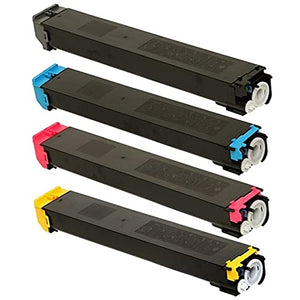 Sharp MX3610N Toner Set (4-Color) eToner Brand MX 3610 N Black, Cyan, Yellow, Magenta, MX3610-N Model