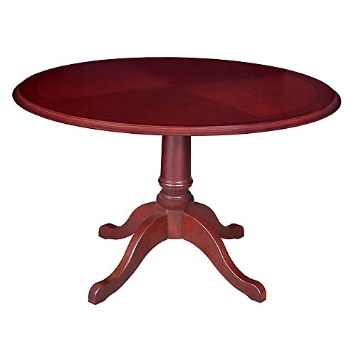 Traditional Round Conference Table - 42" Diameter Mahogany Dimensions: 29"H x 42" Diameter Weight: 66 lbs