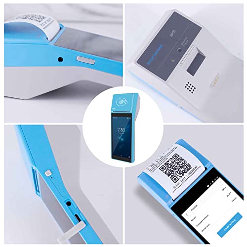 POS PDA Receipt Printer 58mm Thermal Printer with Android 8.1 OS 5.5" Touch Screen.Scan 1D/2D/QR barcodes. Support 3G.Bluethooth. Wi-Fi .NFC.