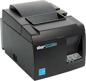 Star Micronics TSP143IIILAN Ethernet (LAN) Thermal Receipt Printer with Auto-cutter and Internal Power Supply - Gray