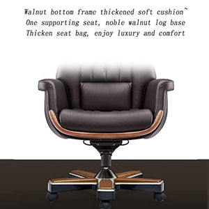 YIORYO Ergonomic Business Boss Chair, Adjustable Height Swivel Leather Executive Office Chair