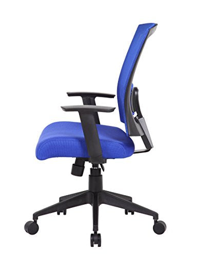 Boss Office Products B6706-BE Mesh Back Task Chair in Blue