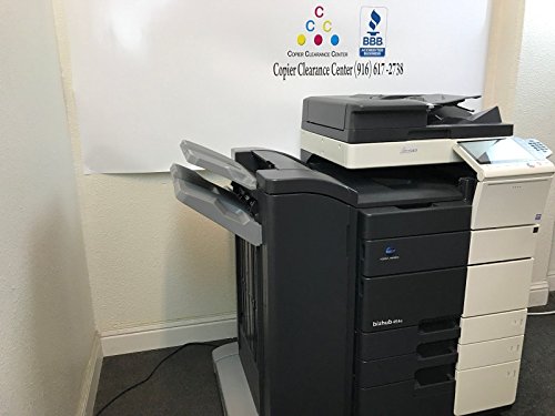 Konica Minolta Bizhub 454e Black & White Copier Printer Scanner Fax Finisher