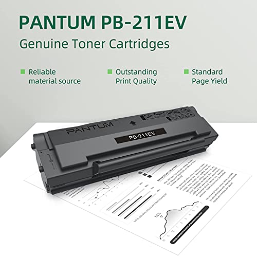 Pantum P2502W Monochrome Laser Printer Home Office School Student Mobile Wireless Printing- Small with PB-211EV